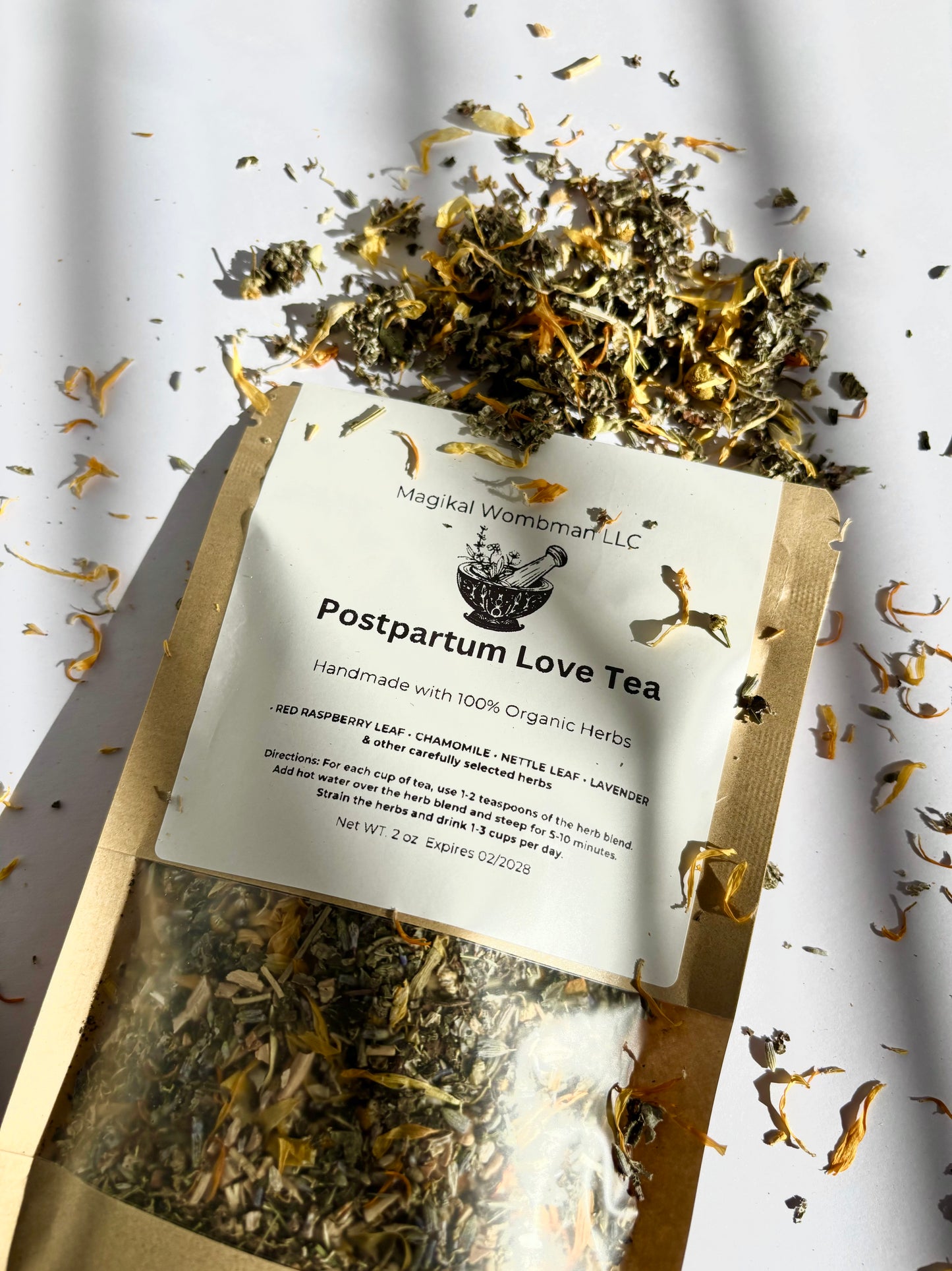 Postpartum Love Tea (Emotional + Hormonal Support)