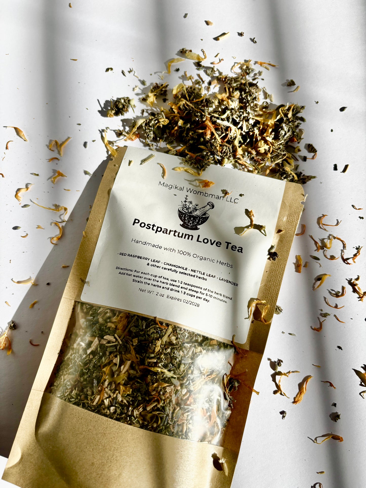 Postpartum Love Tea (Emotional + Hormonal Support)